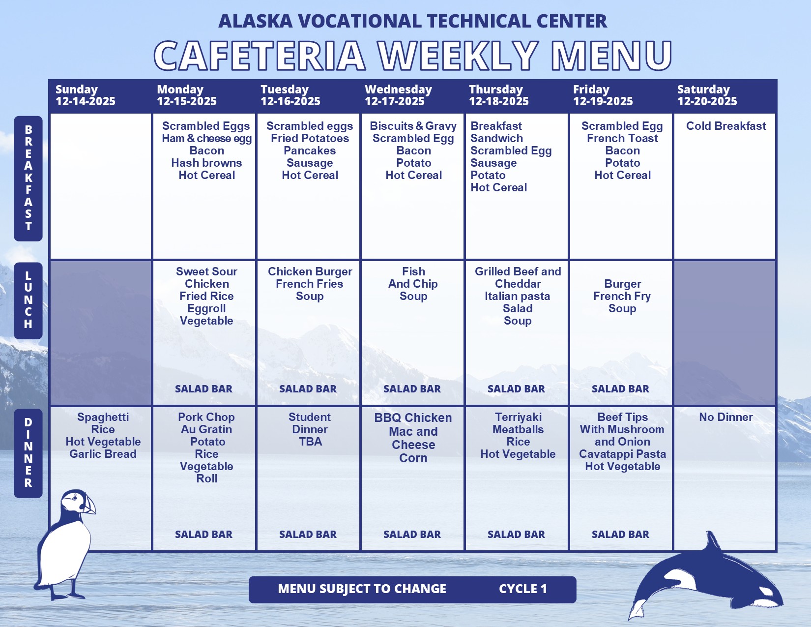menu for 12-14-25 through 12-20-25